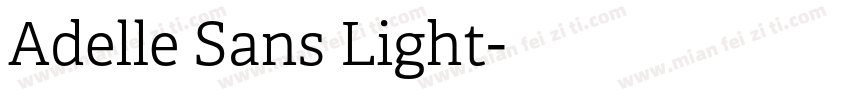 Adelle Sans Light字体转换